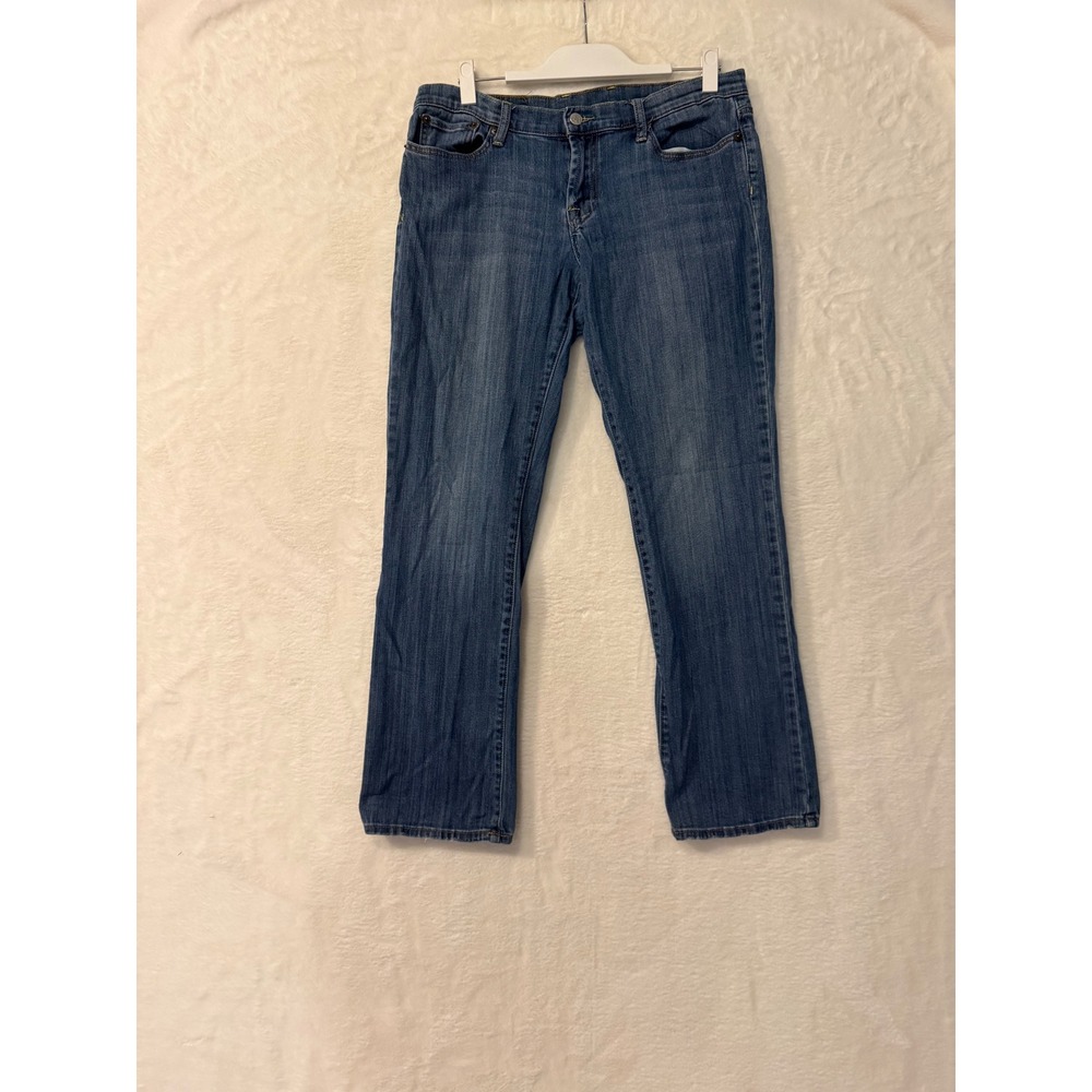 Lucky Brand Womens 32 Straight Leg Jeans Medium Wash Flap Pocket Denim Pants